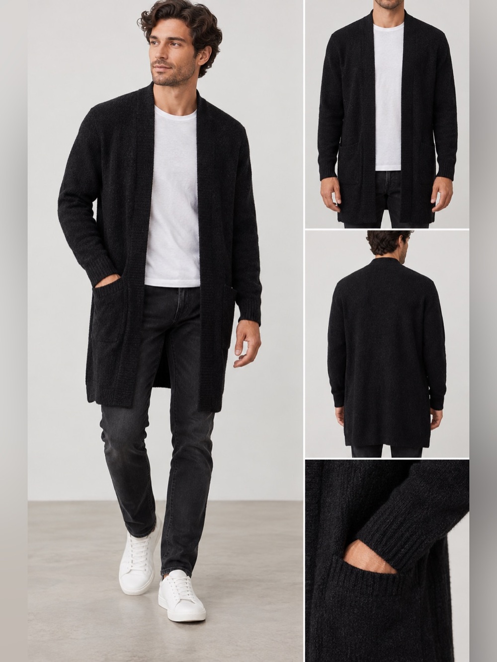 THE RAIL BY NORDSTROM MENS LONG CARDIGAN - Picture 1 of 4